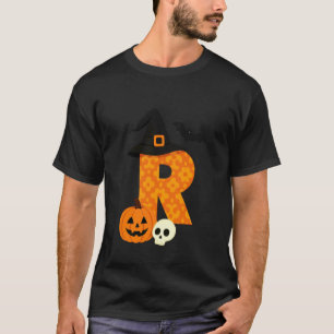 T-shirt Chapeau de sorcière Halloween R Citrouille Crâne C