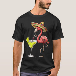 T-shirt chapeau flamingo mexicain margarita cinq de mayo