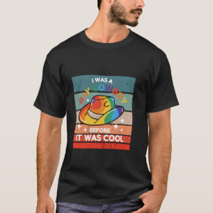 T-shirt Chapeau LGBTQ+ arc-en-ciel gay cowboy cool inclusi