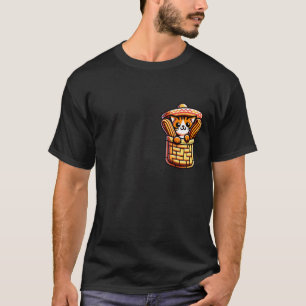 T-shirt Chapeau Mexicain Drôle Chat Churros Pochette Cinco