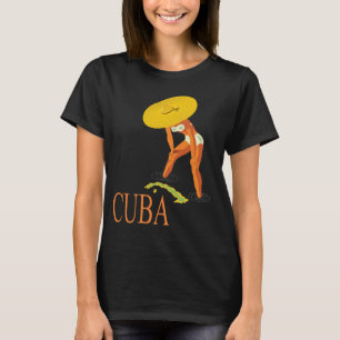 T-shirt Chapeau Tropical Cuba Rétro Voyage
