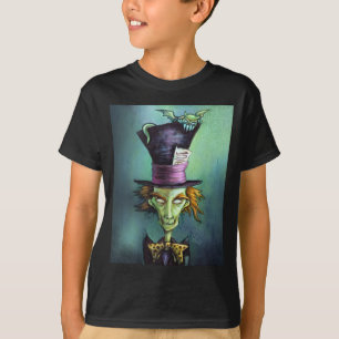 T-shirt Chapelier fou foncé d'Alice au pays des merveilles