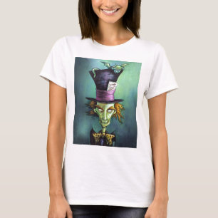 T-shirt Chapelier fou foncé d'Alice au pays des merveilles