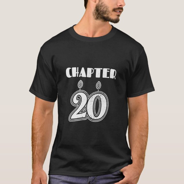 T-shirt Chapitre 20 Joyeux Né Jour Vingt Anniversaire Fête (Devant)