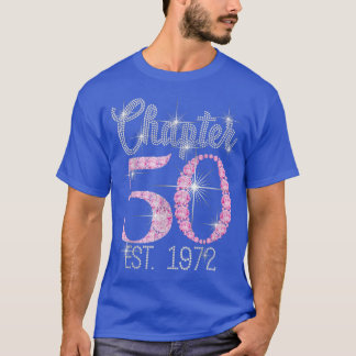 T-shirt Chapitre 50 EST 1972 50E Anniversaire Don De Dos P
