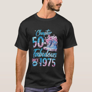 T-shirt Chapitre 50 Fabuleux EST 1975 50e anniversaire flo