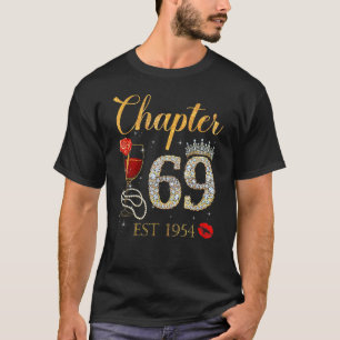 T-shirt Chapitre 69 Années EST 1954 69e Anniversaire Red R