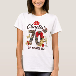 T-shirt Chapitre 70 Leopard rouge et or 70e anniversaire