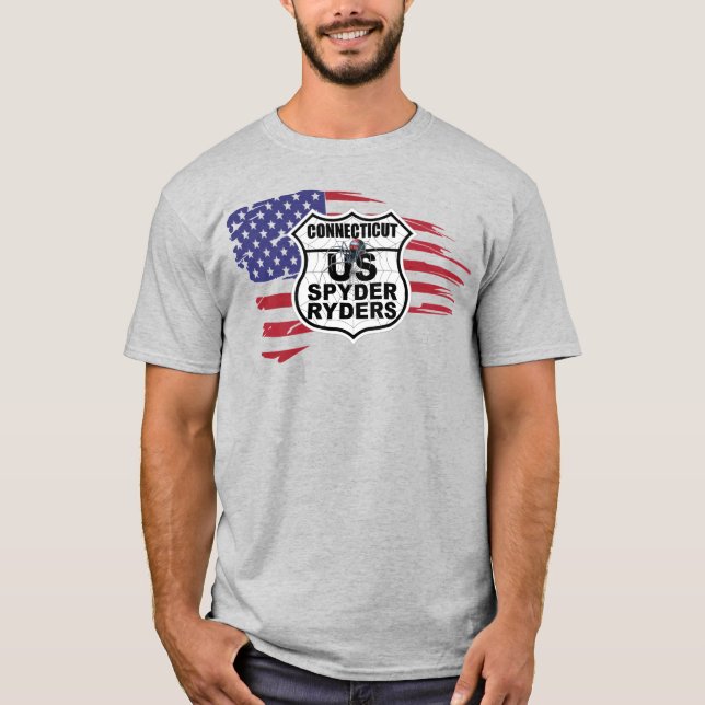 T-shirt Chapitre Connecticut - Drapeau tatoué (Devant)
