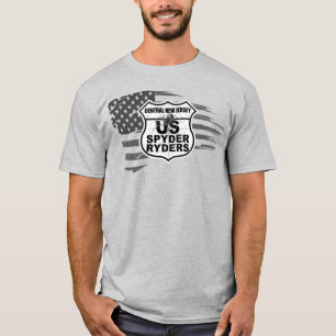 T-shirt Chapitre du centre du New Jersey - Drapeau déchiré