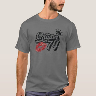 T-shirt Chapitre vintage 74 Lèvres Classiques Joyeux Anniv