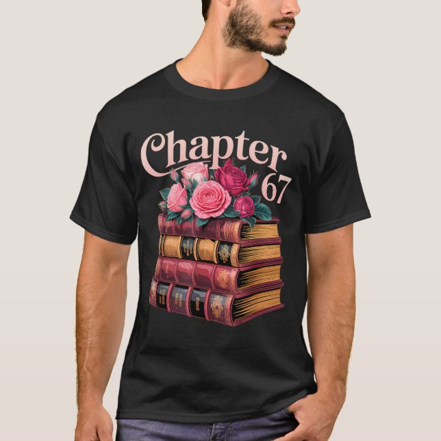 T-shirt Chapter 67 Floral Book Stack Design  (Devant)