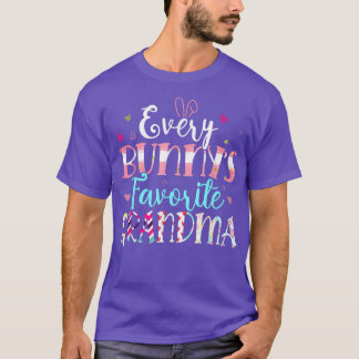 T-shirt Chaque Bunny de grand-mère favori mignon Coeurs he