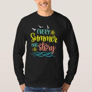 T-shirt Chaque Été A Une Plage D'Histoire