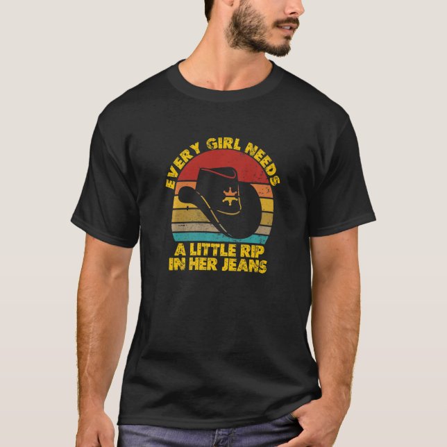 T-shirt chaque fille a besoin d'une petite racaille dans s (Devant)