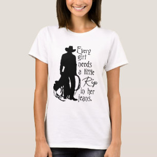 T-shirt Chaque Fille A Besoin D'Une Petite Rip Dans Ses Je
