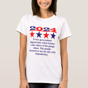T-shirt Chaque gouvernement dégrade quand il a confiance -