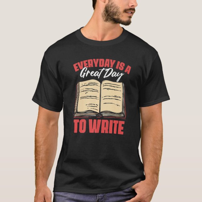 T-shirt Chaque Jour, C'Est Un Grand Jour, Écrire Pour Un R (Devant)