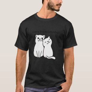 T-shirt Chaque Jour Est Caturday Amateur De Chat