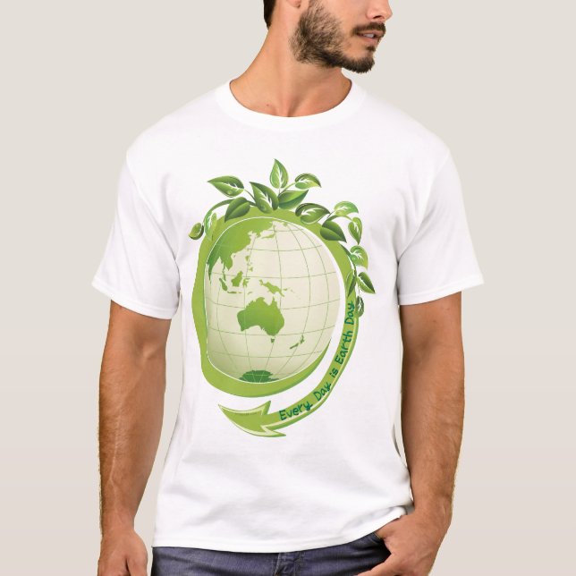 T-shirt Chaque jour est Jour des terres (Devant)