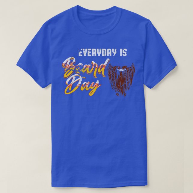 T-shirt Chaque jour est une journée de la barbe (Design devant)