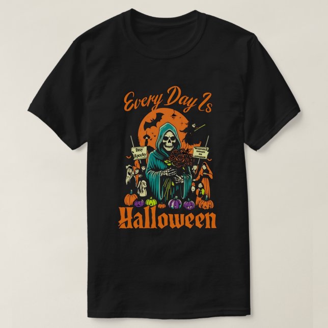 T-shirt Chaque Jour, Halloween (Design devant)
