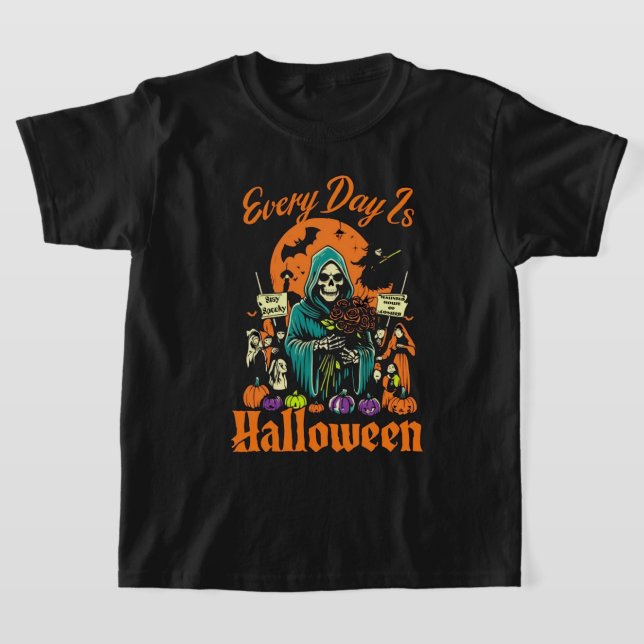 T-shirt Chaque Jour, Halloween (Poser)