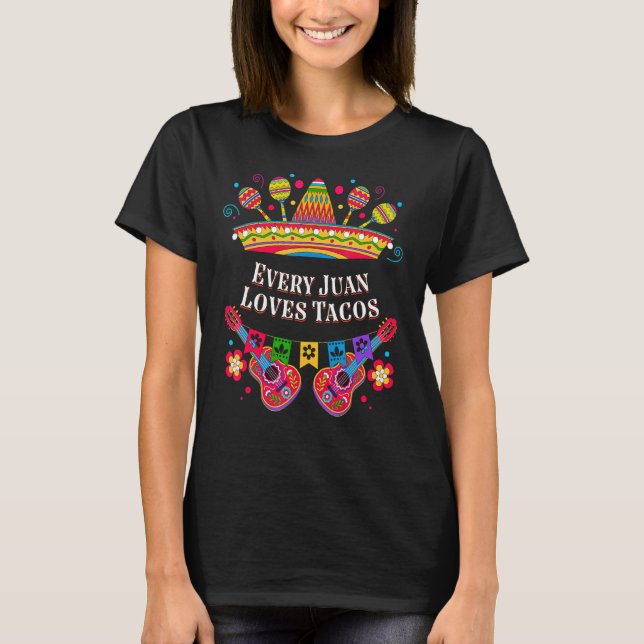 T-shirt Chaque Juan aime Tacos Taco Humour Mexicain (Devant)