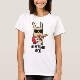 T-shirt Chaque Lapin Rock Drôle Animal Rabbit Pun