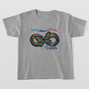 T-shirt Chaque pièce brille - Autisme papillon Tee