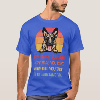T-shirt Chaque Snack Que Vous Faites Berger Allemand Chien