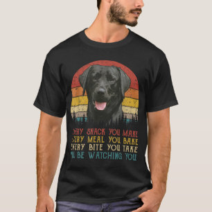 T-shirt Chaque Snack Que Vous Faites Chemise Chien Black L