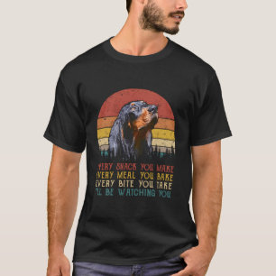 T-shirt Chaque Snack Que Vous Faites Chien Chemise Noire E