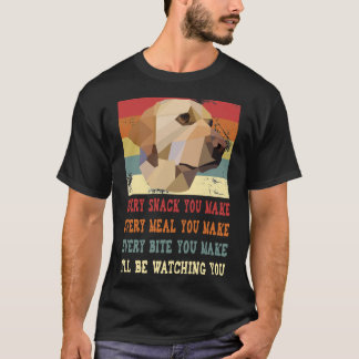 T-shirt Chaque Snack Que Vous Faites De Chien Jaune Du Lab