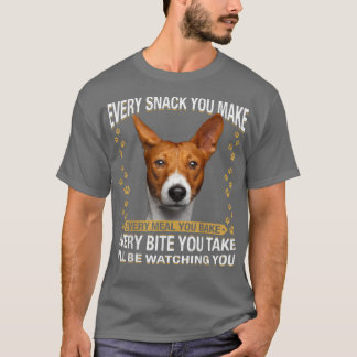 T-shirt Chaque Snack Que Vous Faites Drôle Basenji Chien M
