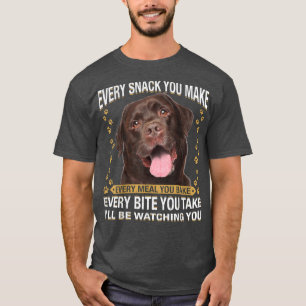 T-shirt Chaque Snack Que Vous Faites Drôle Chocolat Lab Ch