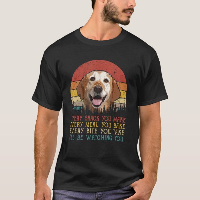 T-shirt Chaque Snack Que Vous Faites Du Chien Du Labrador, (Devant)
