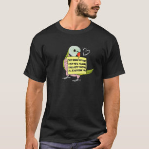 T-shirt Chaque Snack Repas ou Bite I Moustache Parakeet Pa