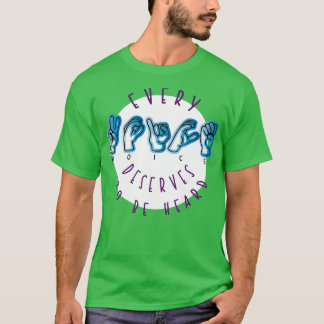 T-shirt Chaque voix mérite d'être entendue
