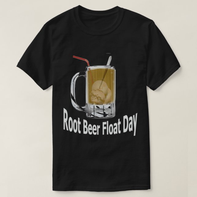 T-shirt Char à bière racine Jour T Chemise (Design devant)