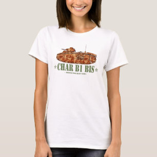 T-shirt Char B1 bis Guerre mondiale Deux 2ÈME GUERRE MONDI