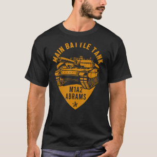 T-shirt Char de combat M1A2 Abrams Champ de bataille Vétér