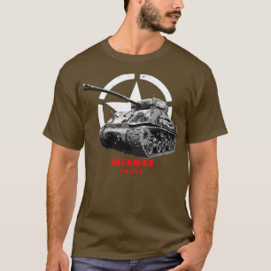 T-shirt Char militaire Sherman Firefly Fury 2ÈME GUERRE MO