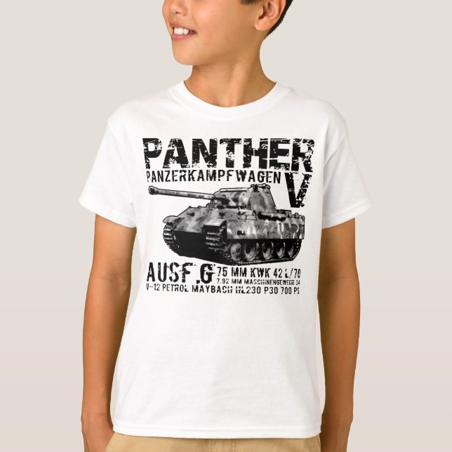 T-shirt char panther (Devant)