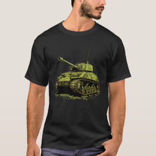 T-shirt Char Sherman WW2 Chars de la Seconde Guerre mondia