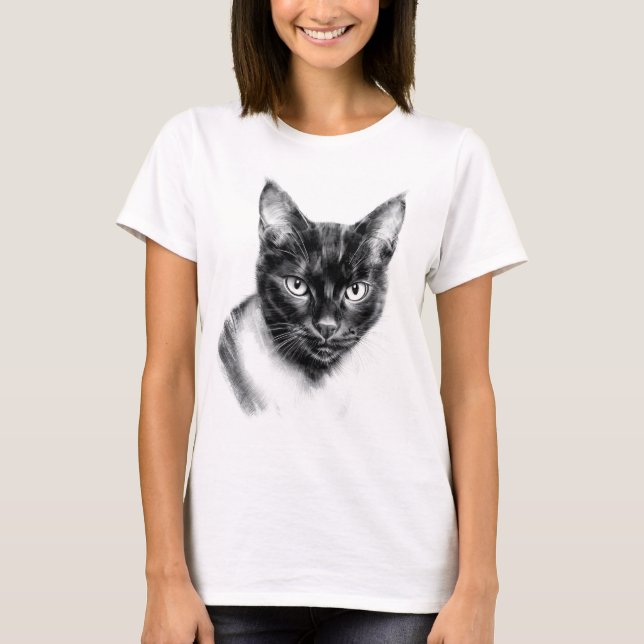 T-shirt Charbon de Chat (Devant)