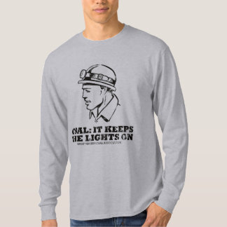 T-shirt Charbon : Il garde les lumières dessus