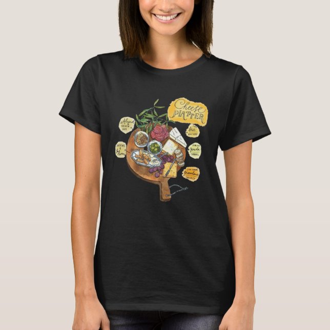 T-shirt Charcuterie Cheese Board Hostess (Devant)