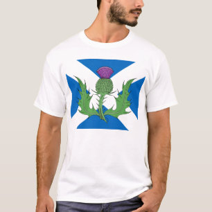 T-shirt Chardon et Saltire écossais