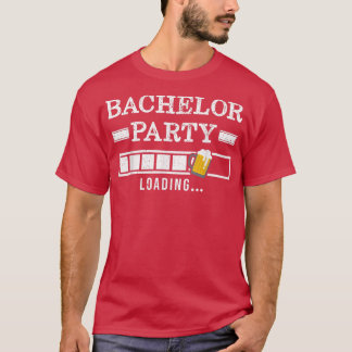 T-shirt Chargement de célibataire Mariée de mariage drôle 